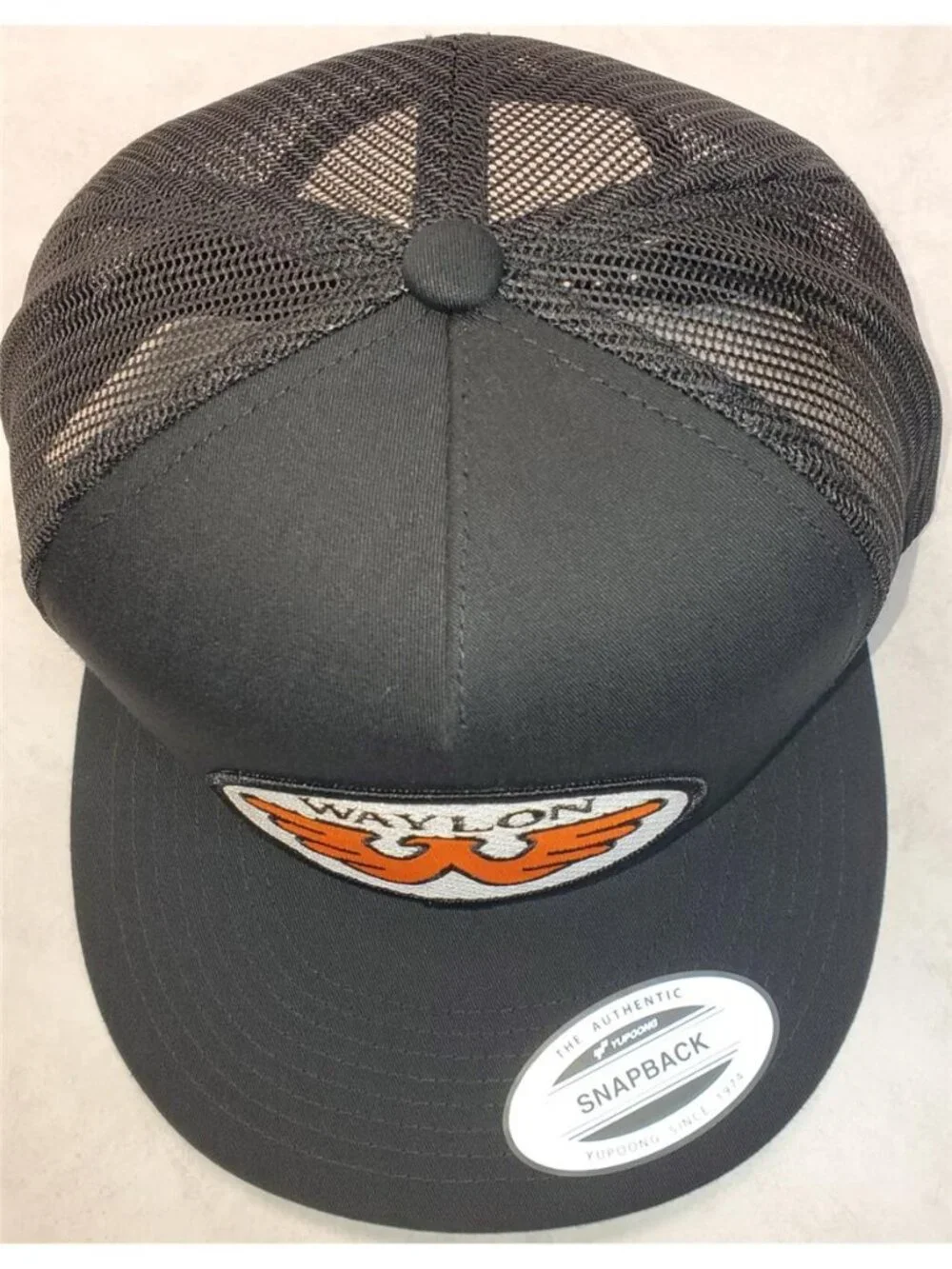 Retro Waylon Trucker Hat Vintage Outlaw Country Patch Yupoong Snapback Cap 80s